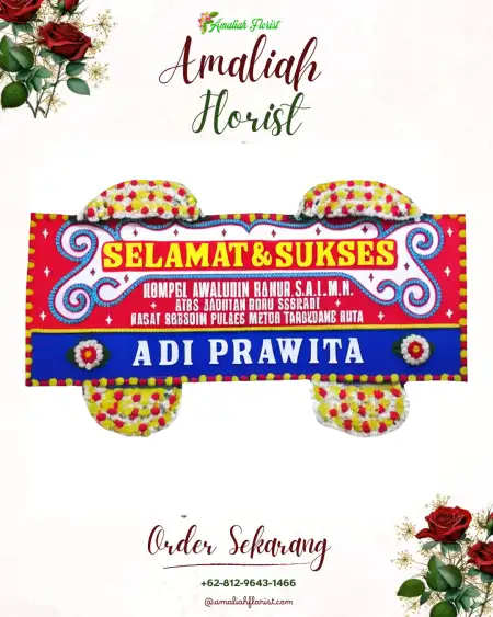 Papan Bunga Ucapan Selamat Sumita